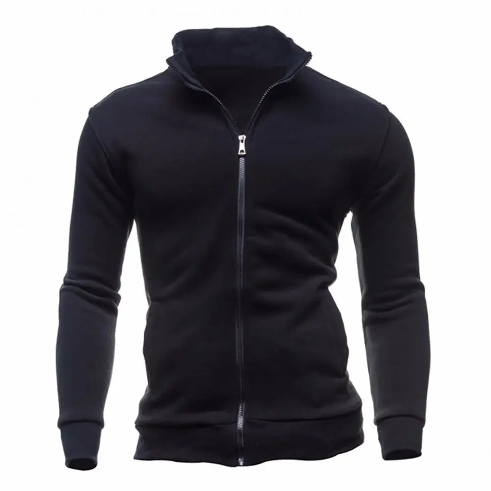 Dropshipping!! Hoodie Stand Collar Solid Color Warm Business Cardigan Men Coat for Autumn
Dropshipping!! Hoodie Stand Collar Solid Color Warm Business Cardigan Men Coat for Autumn