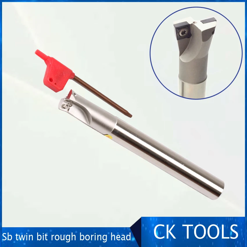 Sb twin bit rough boring head with straight shank c16 / 20 / 32 with CCMT06 CCMT09 blade fixed type rough-lined cutter rod
Sb twin bit rough boring head with straight shank c16 / 20 / 32 with CCMT06 CCMT09 blade fixed type rough-lined cutter rod