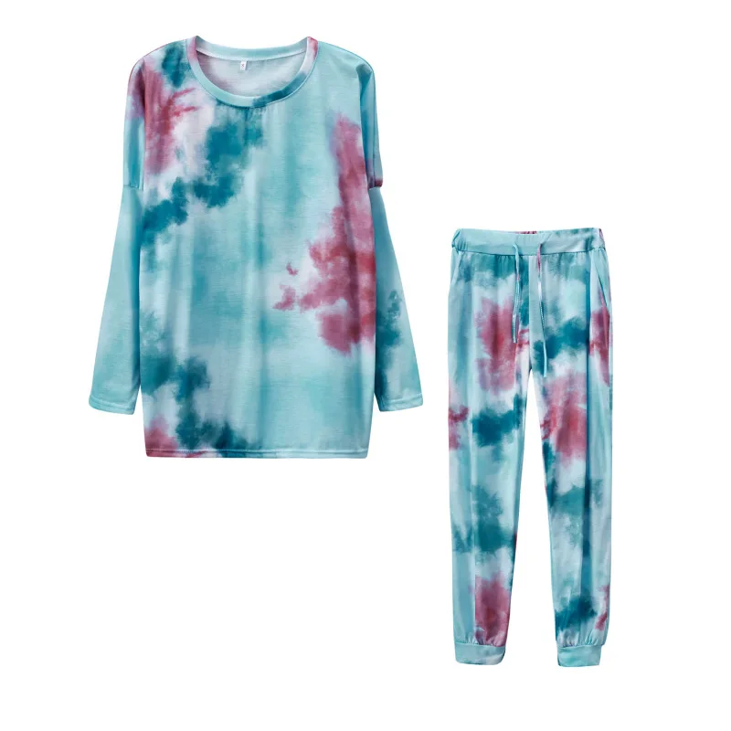 Printed Casual Home Wear Long Sleeves Woman Spring and Autumn Two Piece Set Women Bundling Feet and Long Sleeves Tracksuit Women
Printed Casual Home Wear Long Sleeves Woman Spring and Autumn Two Piece Set Women Bundling Feet and Long Sleeves Tracksuit Women