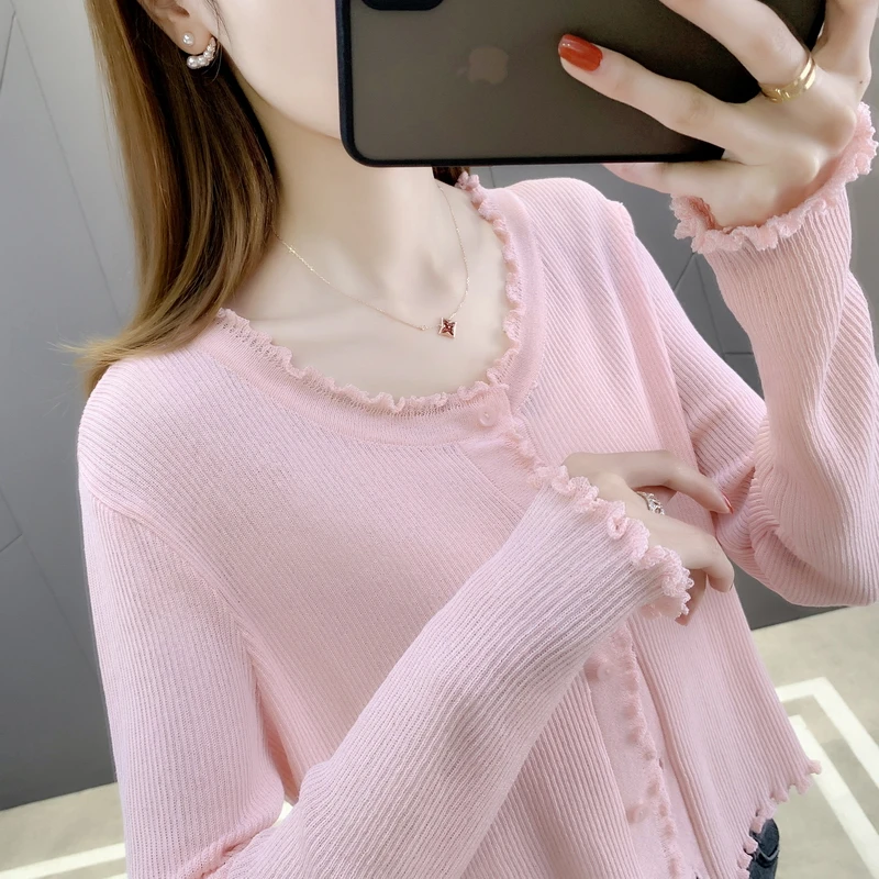 November ranked no. 1, 19955 (3) make pure color long sleeve round collar lace knitting cardigan 32
November ranked no. 1, 19955 (3) make pure color long sleeve round collar lace knitting cardigan 32