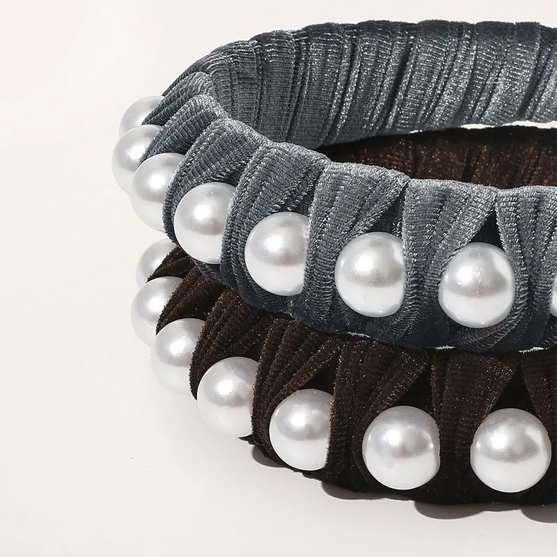 New Big Pearls Headband For Women Girls Handmade Wide Velvet Twist Hairband Bezel Hair Hoop Fashion Hair Accessories
New Big Pearls Headband For Women Girls Handmade Wide Velvet Twist Hairband Bezel Hair Hoop Fashion Hair Accessories