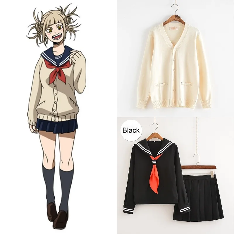 Cosplay Costume My Hero Academia Anime Cosplay Boku no Hero Academia Himiko Toga JK Uniform Women Sailor Suits with Sweaters
Cosplay Costume My Hero Academia Anime Cosplay Boku no Hero Academia Himiko Toga JK Uniform Women Sailor Suits with Sweaters