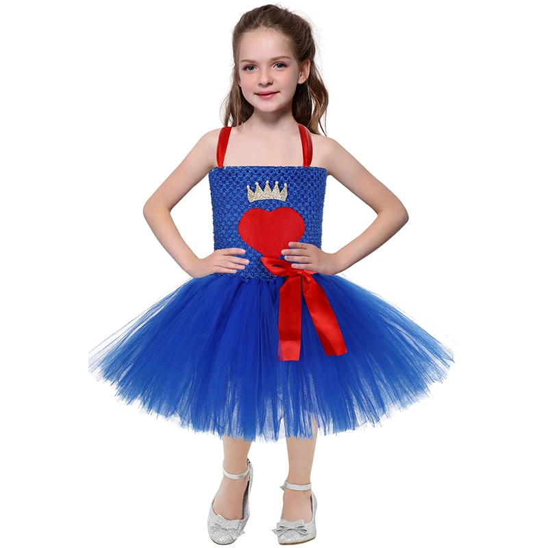Girls Fortress Night Fighter Role Play Costume Baby Kids Valentine's Day Heart Tutu Dress For Halloween Carnival Party Holidays | Детская