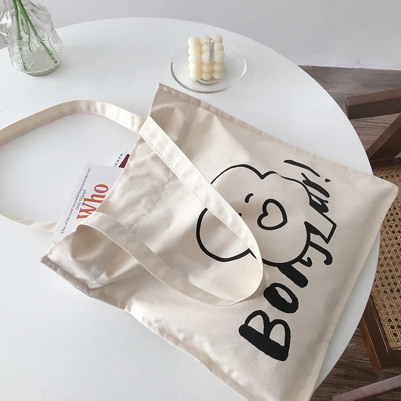 Women Cartoon Bear Canvas Bag Bonjour Letters Print Shoulder Bag Cotton Beige Ins Art Ladies Handbag Large Reusable Shopping Bag
Women Cartoon Bear Canvas Bag Bonjour Letters Print Shoulder Bag Cotton Beige Ins Art Ladies Handbag Large Reusable Shopping Bag