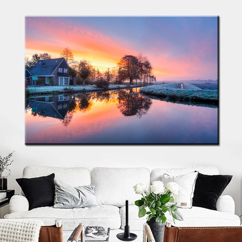 HD Print Village Landscape Canvas Painting On The Wall House Scenery Posters and Prints Wall Art Picture For Living Room Cuadros
HD Print Village Landscape Canvas Painting On The Wall House Scenery Posters and Prints Wall Art Picture For Living Room Cuadros