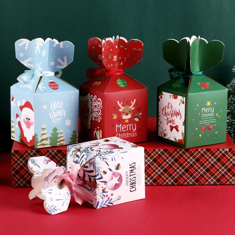 5pcs Cartoon Christmas Candy Apple Boxes Xmas Tree Gift Paper Box Christmas Decoration Home Guests Cookies Packing Supplies
5pcs Cartoon Christmas Candy Apple Boxes Xmas Tree Gift Paper Box Christmas Decoration Home Guests Cookies Packing Supplies
