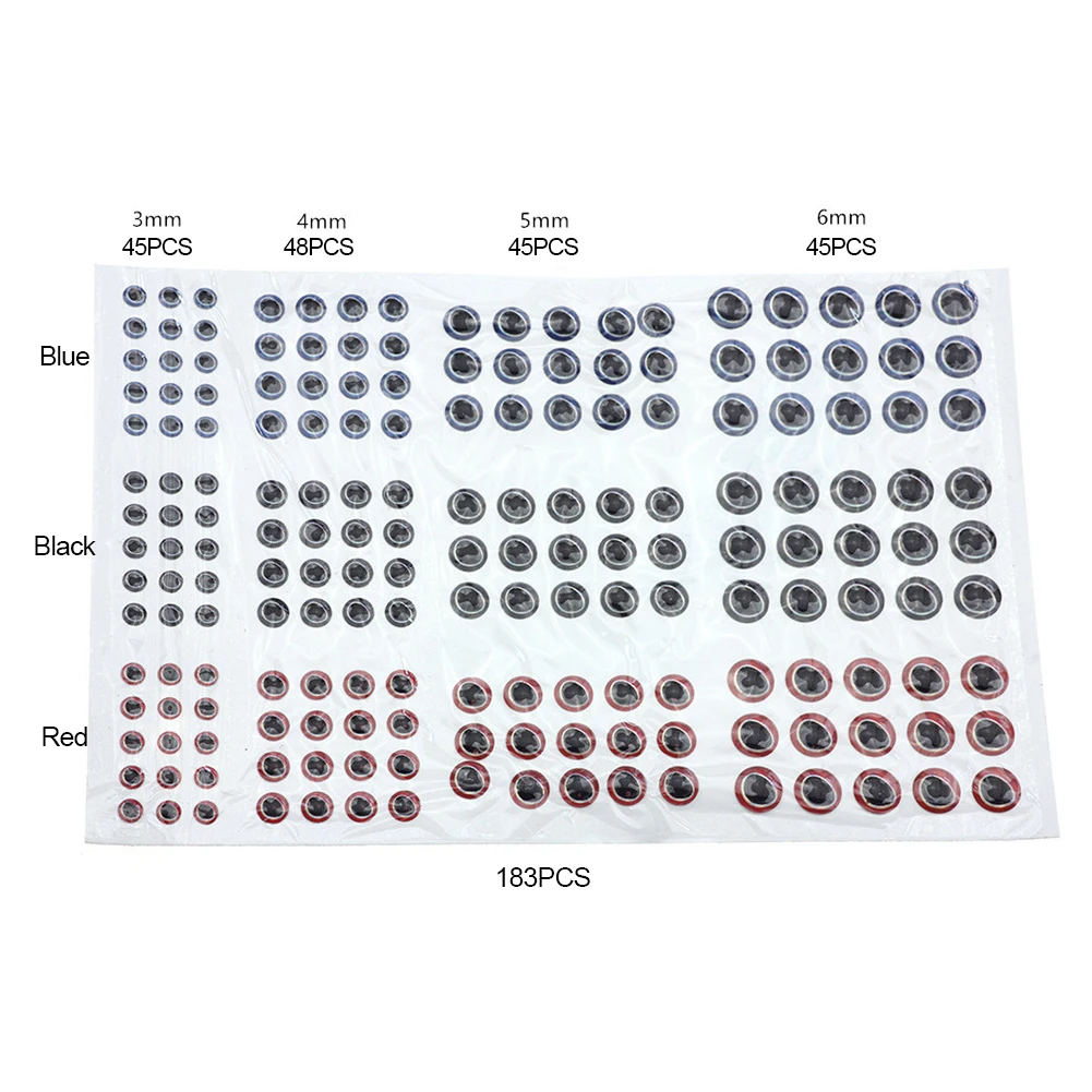 183/549 Pcs Fish Eyes 3D Holographic Lures Fish Eyes Fly Tying Jigs Crafts Doll Fishing Lure Eyes Fishing Accessories
183/549 Pcs Fish Eyes 3D Holographic Lures Fish Eyes Fly Tying Jigs Crafts Doll Fishing Lure Eyes Fishing Accessories