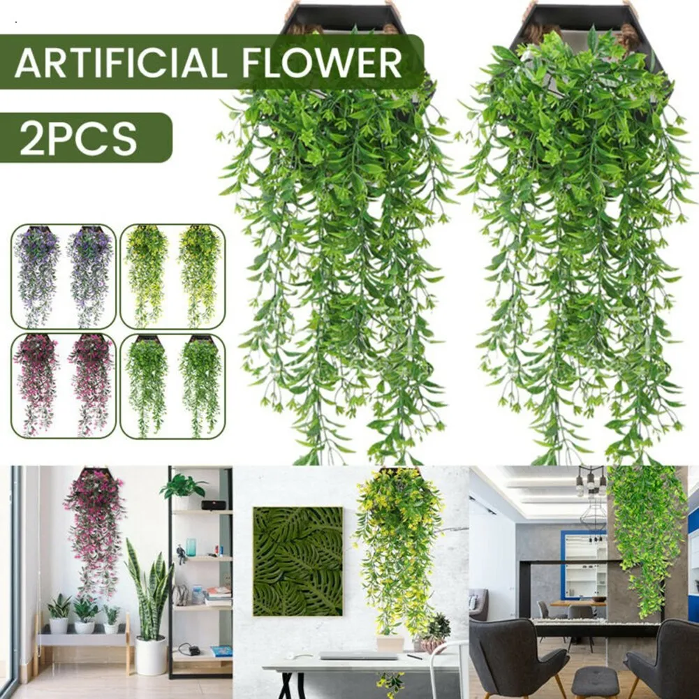 2pcs Artificial Flowers Vine Hanging Artificial Plant Garland Home Garden Festival Wedding Party Simulated Leaves Garden Decor
2pcs Artificial Flowers Vine Hanging Artificial Plant Garland Home Garden Festival Wedding Party Simulated Leaves Garden Decor
