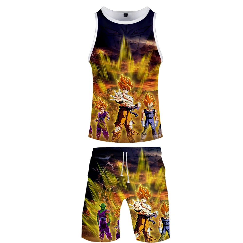 Sweat Suits Printed Two Piece Set Fashion Anime Summer Baseball Tank Tops+beach Shorts High-quality Casual Streetwear Clothes
Sweat Suits Printed Two Piece Set Fashion Anime Summer Baseball Tank Tops+beach Shorts High-quality Casual Streetwear Clothes