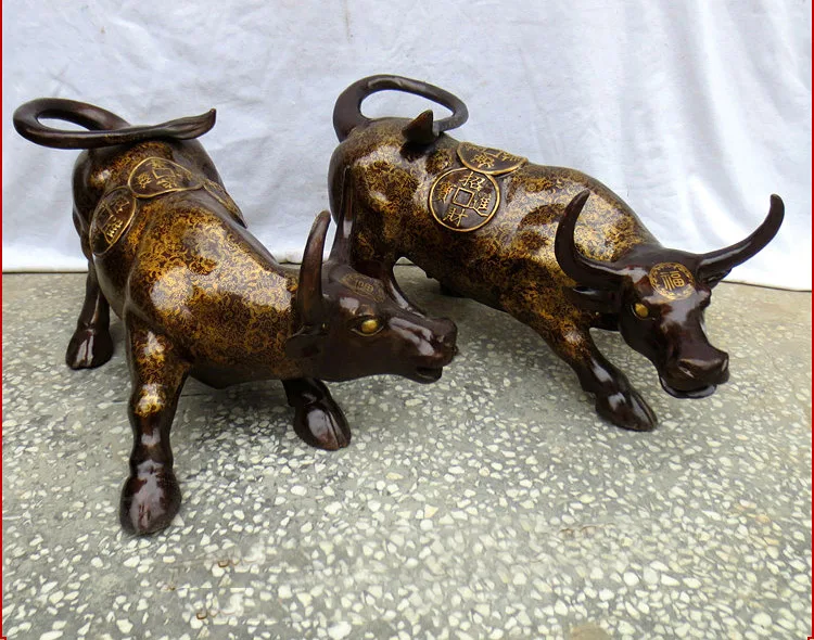 A PAIR-TOP GOOD OFFICE SHOP COMPANY MONEY DRAWING GOOD LUCK FU MASCOT # ASIA EQUITY STOCK MARKET CATTLE FENG SHUI BRASS STATUE
A PAIR-TOP GOOD OFFICE SHOP COMPANY MONEY DRAWING GOOD LUCK FU MASCOT # ASIA EQUITY STOCK MARKET CATTLE FENG SHUI BRASS STATUE