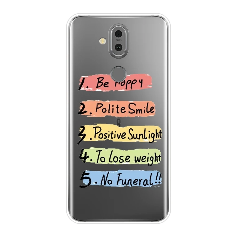 Силиконовый чехол для Nokia 4 2 3 Радуга собака милый мультфильм смешной текст задняя