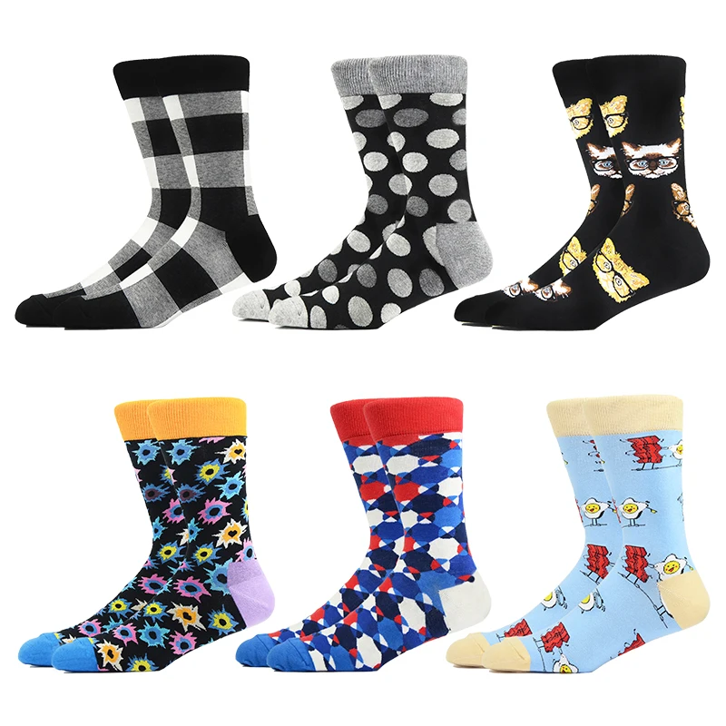 Men Funny Happy Socks Animal Food Plaid Pattern Tube Geometry Fun Large Size Combed Cotton
Men Funny Happy Socks Animal Food Plaid Pattern Tube Geometry Fun Large Size Combed Cotton
