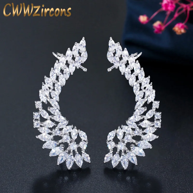CWWZircons New Arrival Luxury Ear Cuff Shiny Cubic Zirconia Fashion Wings Clamp Climber Clip on Earrings Jewelry for Women CZ368
CWWZircons New Arrival Luxury Ear Cuff Shiny Cubic Zirconia Fashion Wings Clamp Climber Clip on Earrings Jewelry for Women CZ368