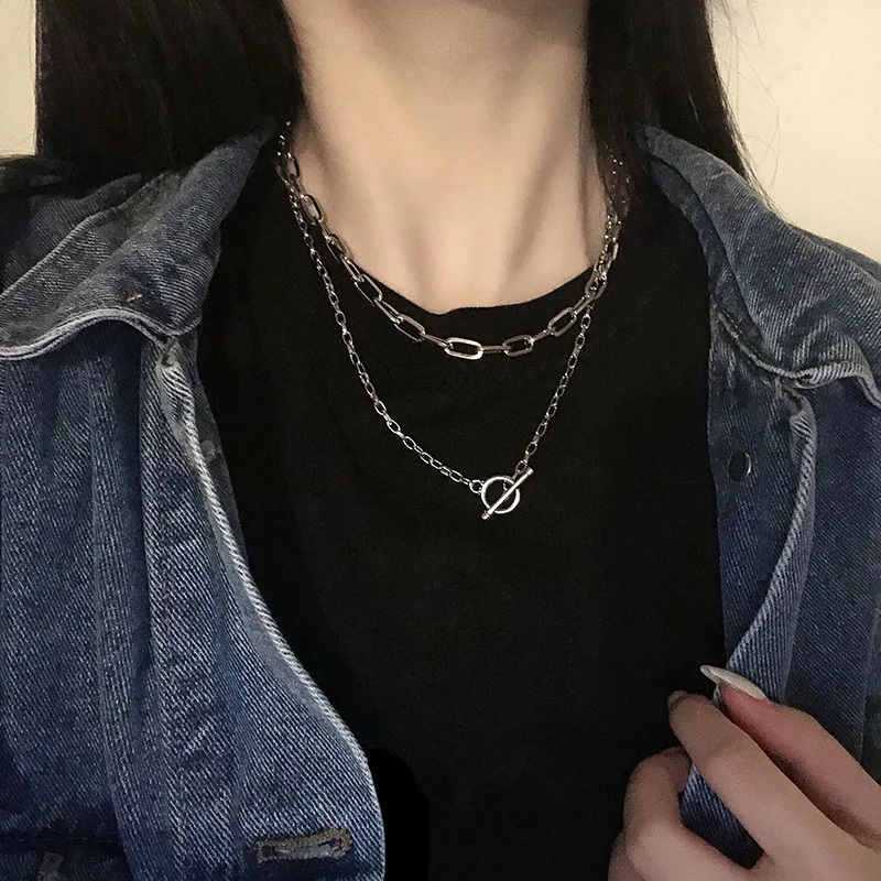 Silver Color Long Chain Necklace For Women Minimalist Party Punk Multilayered Ball Cross Pendant Choker Necklace Hot Jewelry
Silver Color Long Chain Necklace For Women Minimalist Party Punk Multilayered Ball Cross Pendant Choker Necklace Hot Jewelry