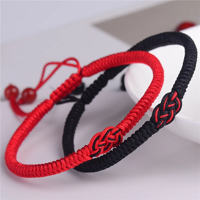 Couple Tibetan Buddhist Handmade Braided Bracelet Concentric Knot Charm Red Black Lucky Rope Bracelet Rope Bracelet Adjustable
Couple Tibetan Buddhist Handmade Braided Bracelet Concentric Knot Charm Red Black Lucky Rope Bracelet Rope Bracelet Adjustable
