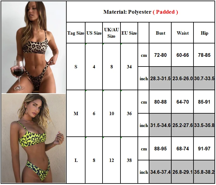 Women Sexy Leopard Printed Bikini Set High Waist Push Up Two Piece Tankini Swimwear Holiday
Women Sexy Leopard Printed Bikini Set High Waist Push Up Two Piece Tankini Swimwear Holiday