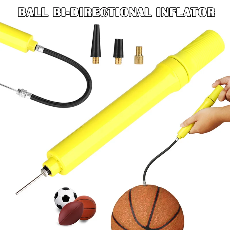 

Насос для спортивных мячей с иглой, двухсторонний портативный воздушный насос для баскетбола, футбола, оптом