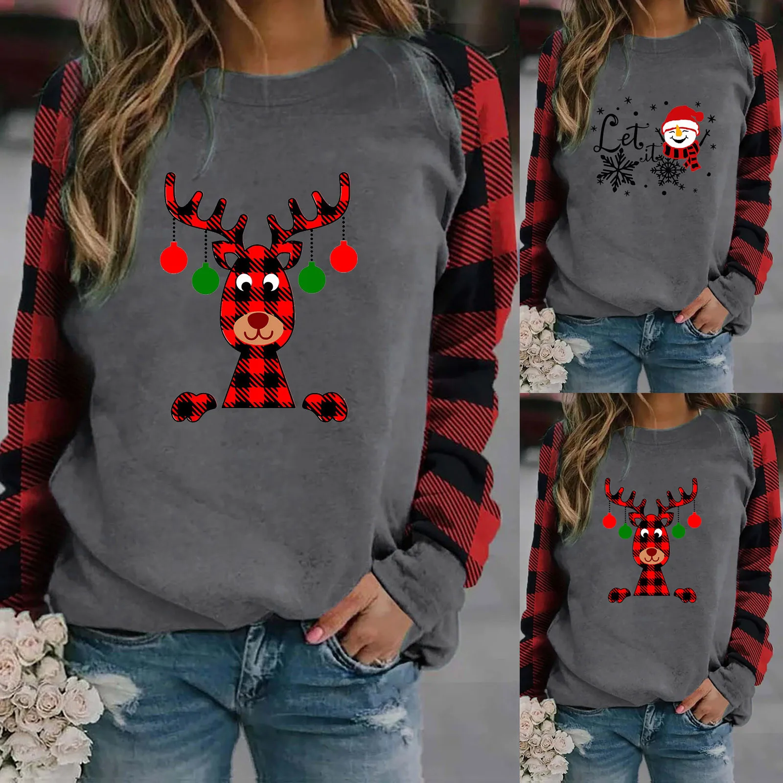 Women Hoodies Harajuku Hoodie Oversized Hooded Christmas Plaid Printing Casual Pullover Sweatshirt Long Sleeve Jacket Streetwear
Women Hoodies Harajuku Hoodie Oversized Hooded Christmas Plaid Printing Casual Pullover Sweatshirt Long Sleeve Jacket Streetwear