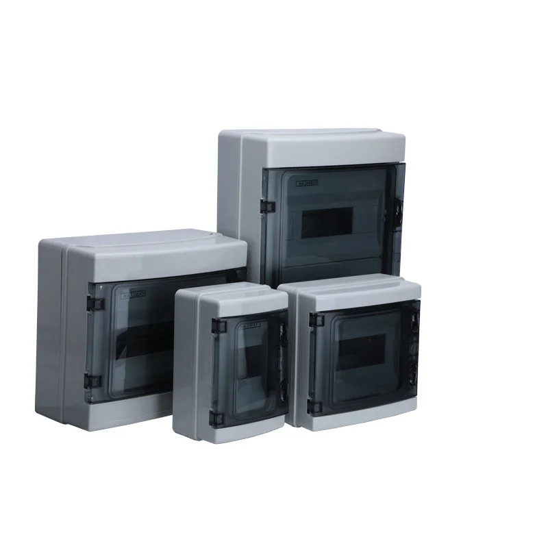 HA-4/8/12/15/18/24 Ways Plastic Electrical Distribution Box Waterproof MCB Box Panel Mounted Distribution Box--HA Series
HA-4/8/12/15/18/24 Ways Plastic Electrical Distribution Box Waterproof MCB Box Panel Mounted Distribution Box--HA Series