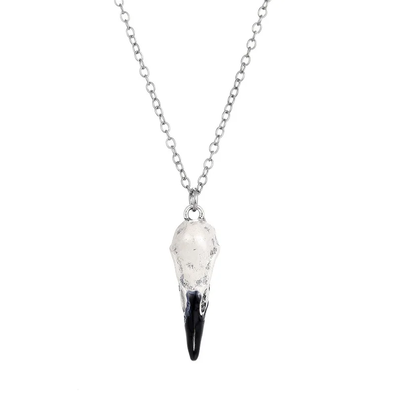 Halloween Necklace Raven Skull Magpie Crow Poe Steampunk Idea Zombie Gift Fashion Jewelry | Украшения и аксессуары