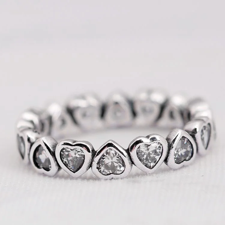 Original Forever More Love Heart With Crystal Rings For Women 925 Sterling Silver Ring Wedding Party Gift Jewelry
Original Forever More Love Heart With Crystal Rings For Women 925 Sterling Silver Ring Wedding Party Gift Jewelry