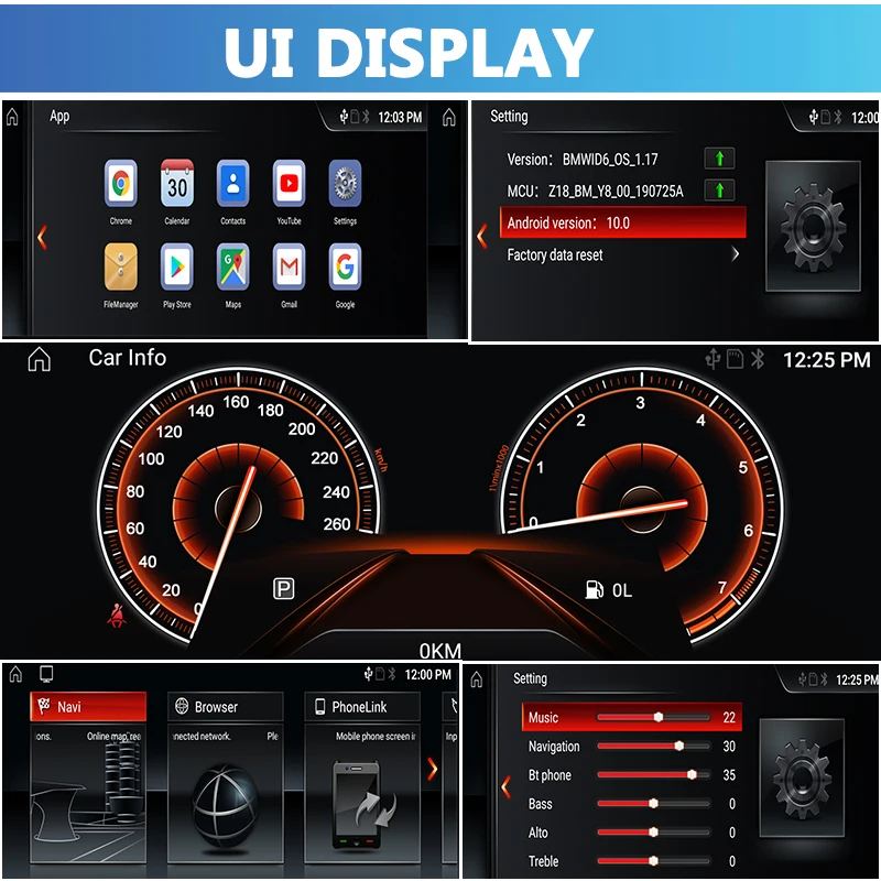 Магнитола Bonroad мультимедийный видеоплеер с радио GPS Android 10 0 ram2G Rom32G Ram4G Rom64G для BMW X1
