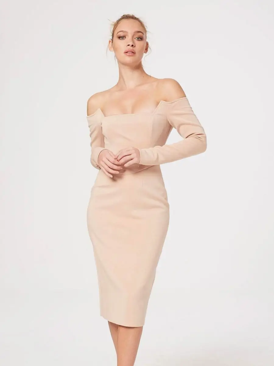 High Quality Autumn Women Long Sleeves Bandage Dress Khaki Red Sexy Off Shoulder Bodycon Celebrity Evening Club Party Dresses
High Quality Autumn Women Long Sleeves Bandage Dress Khaki Red Sexy Off Shoulder Bodycon Celebrity Evening Club Party Dresses