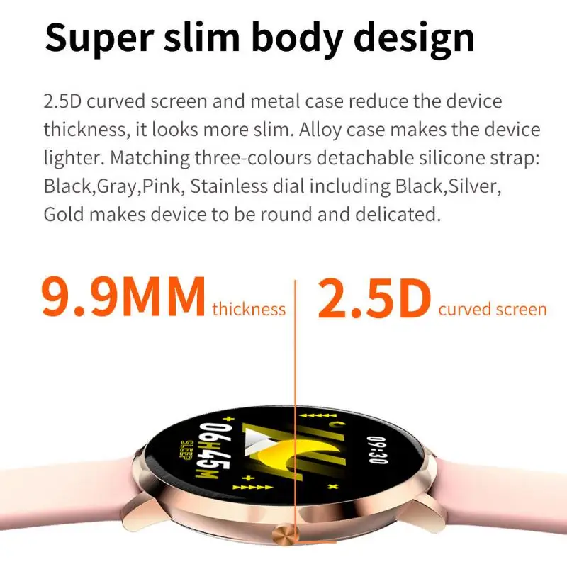 K16 IP68 Waterproof Smart Watch Super Slim Screen Heart Rate Blood Pressure Monitor Smart Bracelet Long Standby Smartwatch
K16 IP68 Waterproof Smart Watch Super Slim Screen Heart Rate Blood Pressure Monitor Smart Bracelet Long Standby Smartwatch