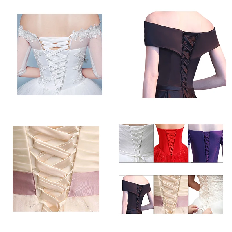 118Inch Wedding Dress Zipper Replacement Adjustable Corset Back Kit Lace-Up Satin Ribbon Ties for Bridal Banquet Evening Gown
118Inch Wedding Dress Zipper Replacement Adjustable Corset Back Kit Lace-Up Satin Ribbon Ties for Bridal Banquet Evening Gown