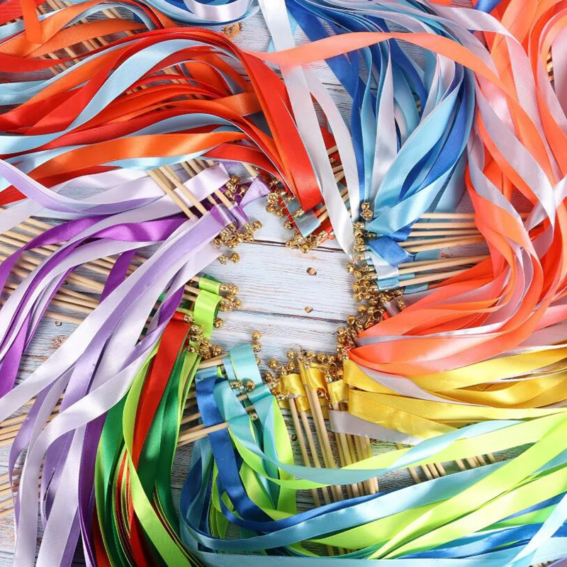 5Pcs/set Colorful Ribbon Wedding Wands Wedding Bells Ribbon Stick Party Celebration Supplies Garland Decoration
5Pcs/set Colorful Ribbon Wedding Wands Wedding Bells Ribbon Stick Party Celebration Supplies Garland Decoration