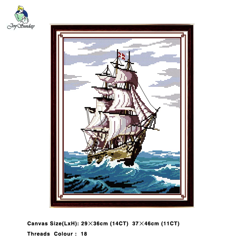 Plain Sailing Sea Ship Mascot Paintings Counted Printed on Fabric 14CT 11CT Cross Stitch Needlework kits Embroidery Sets
Plain Sailing Sea Ship Mascot Paintings Counted Printed on Fabric 14CT 11CT Cross Stitch Needlework kits Embroidery Sets