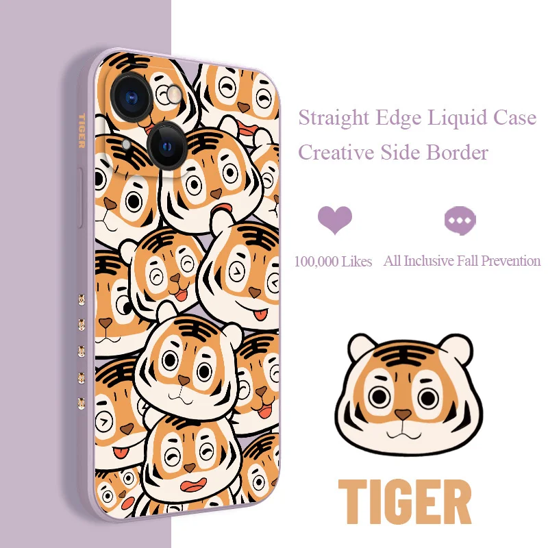 Say Hello Tiger Liquid Silicone Case For iPhone 13 12 Pro Max Mini 11 Pro Max X XR XS MAX SE2020 8 7 Plus 6 6S Plus Back Cover
Say Hello Tiger Liquid Silicone Case For iPhone 13 12 Pro Max Mini 11 Pro Max X XR XS MAX SE2020 8 7 Plus 6 6S Plus Back Cover