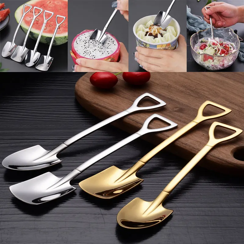 Creative Coffee Spoon Cutlery Set Stainless Steel Retro Iron Shovel Ice Cream Spoon Tea-spoon Fashion Tableware чайные ложки
Creative Coffee Spoon Cutlery Set Stainless Steel Retro Iron Shovel Ice Cream Spoon Tea-spoon Fashion Tableware чайные ложки