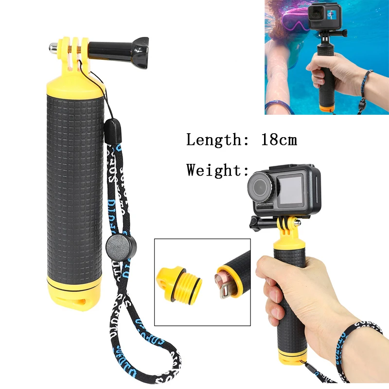 Floating Hand Grip for GoPro Hero 9/8/7/6/5/4 YI 4K Mijia SJCAM Sj4000 EKEN H9 dji osmo Camera Diving stick Accessories
Floating Hand Grip for GoPro Hero 9/8/7/6/5/4 YI 4K Mijia SJCAM Sj4000 EKEN H9 dji osmo Camera Diving stick Accessories