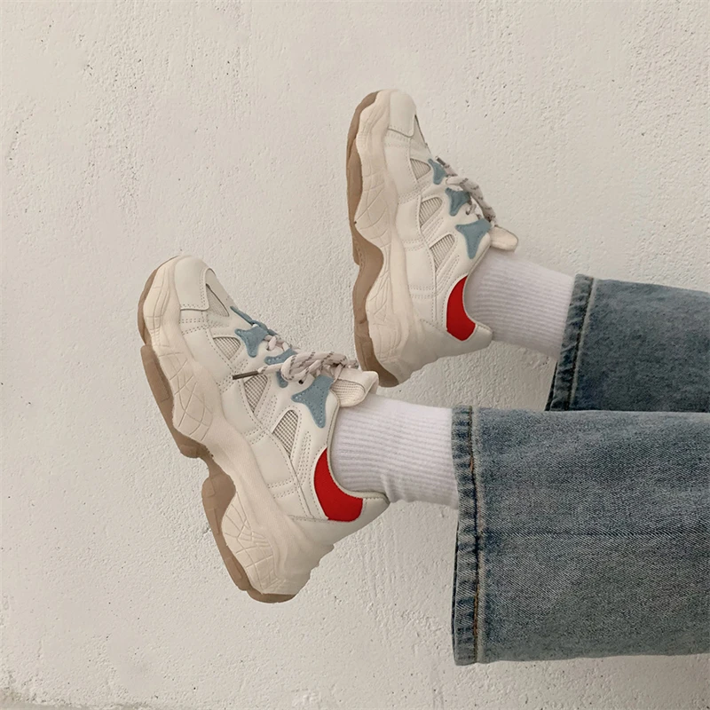 Women Sneakers Beige Platform Shoes Woman 2021 Sneakers Casual Patchwork Wedge Lace Up Vulcanized Shoes Ladies Spring Autumn New
Women Sneakers Beige Platform Shoes Woman 2021 Sneakers Casual Patchwork Wedge Lace Up Vulcanized Shoes Ladies Spring Autumn New