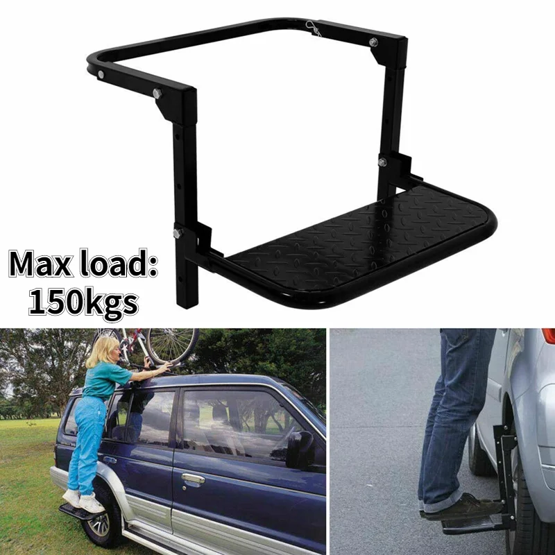 

Universal 3 Stairs Protable Folding Tire Step SUV MPV Car Tyre Mount Steps Ladder For Vehicle Roof Racks Bike Luggage Car Travel