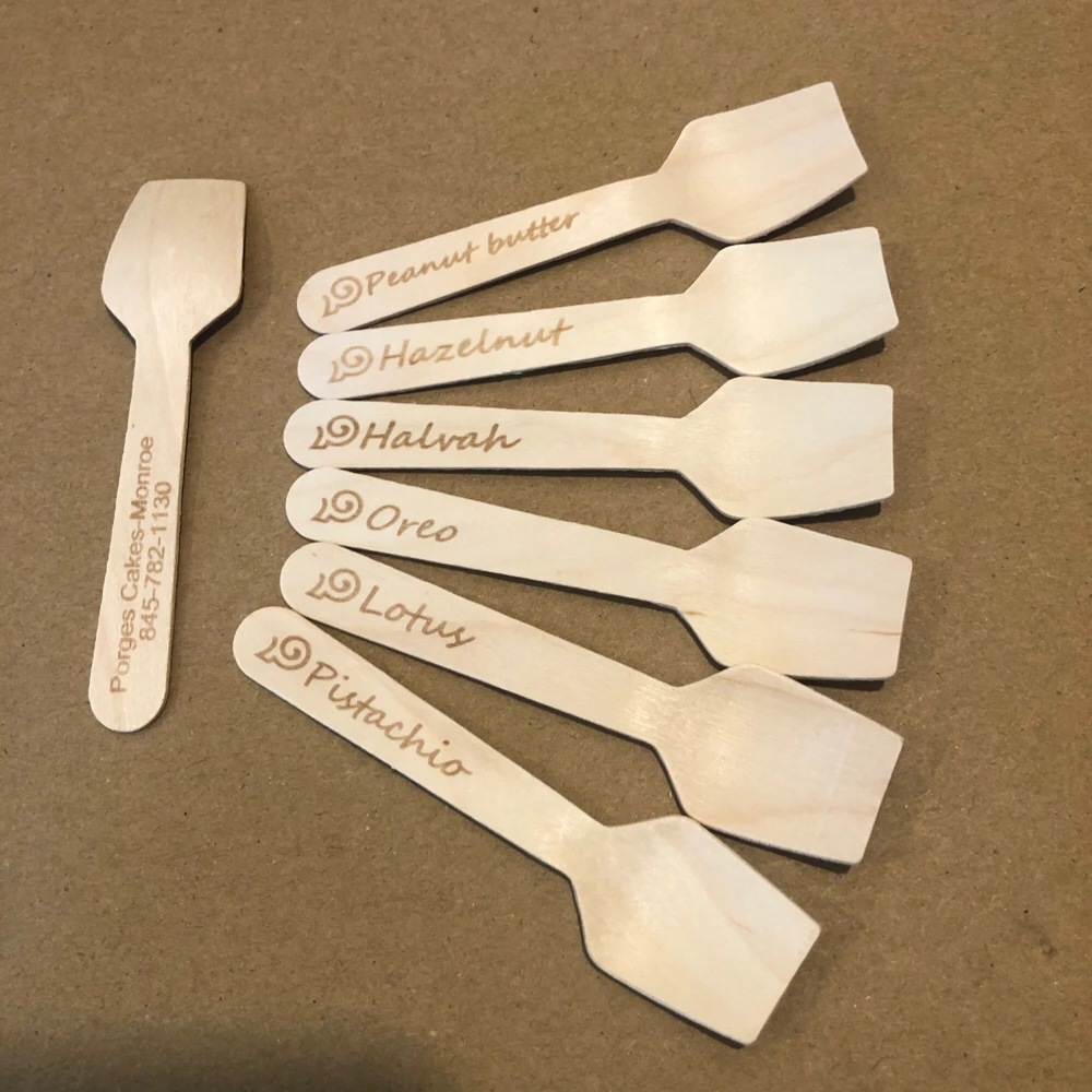 Amushrooming Customized disposable Wooden Flat Spoons 21000 pieces Cupcake Spoons 9.5cm custom with logo2- side
Amushrooming Customized disposable Wooden Flat Spoons 21000 pieces Cupcake Spoons 9.5cm custom with logo2- side