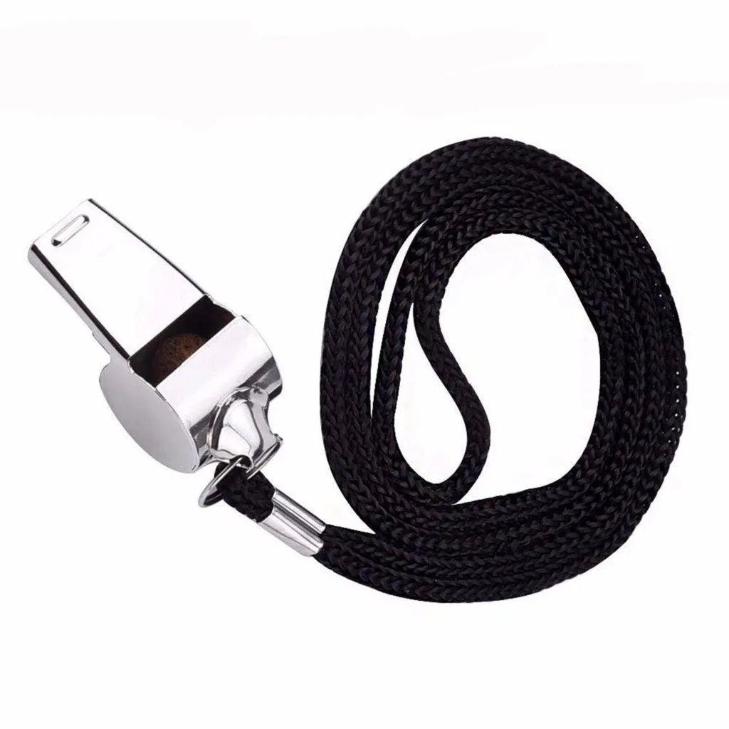 Whistle Metal Referee Sport Rugby Party Training School Soccer Football Basketball Cheerleaders Cheer Stainless Steel With Rope
Whistle Metal Referee Sport Rugby Party Training School Soccer Football Basketball Cheerleaders Cheer Stainless Steel With Rope
