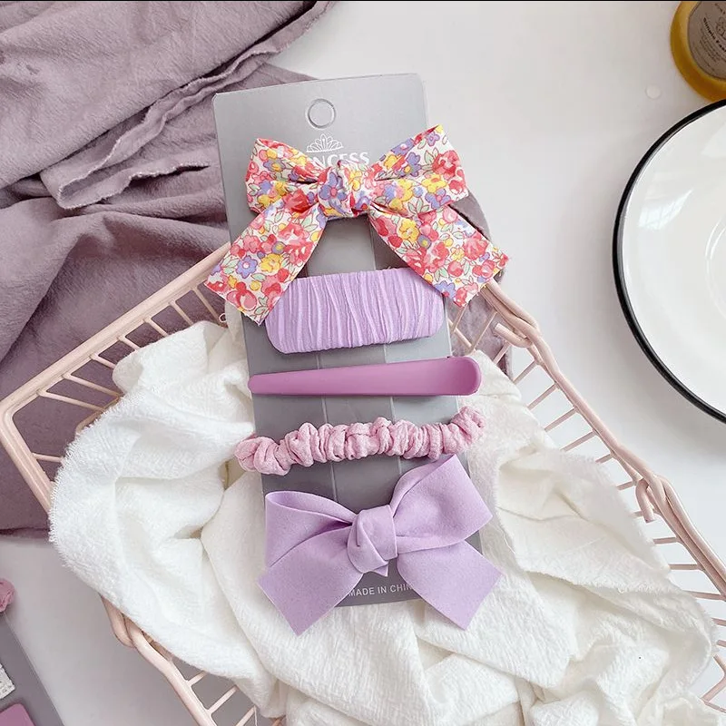 5pcs/set Flower Print Bowkot Hair Clips Japan And Korea Sweet Cloth Floral Girl Heart Hairpin Side Clip For Woman New Headwear
5pcs/set Flower Print Bowkot Hair Clips Japan And Korea Sweet Cloth Floral Girl Heart Hairpin Side Clip For Woman New Headwear
