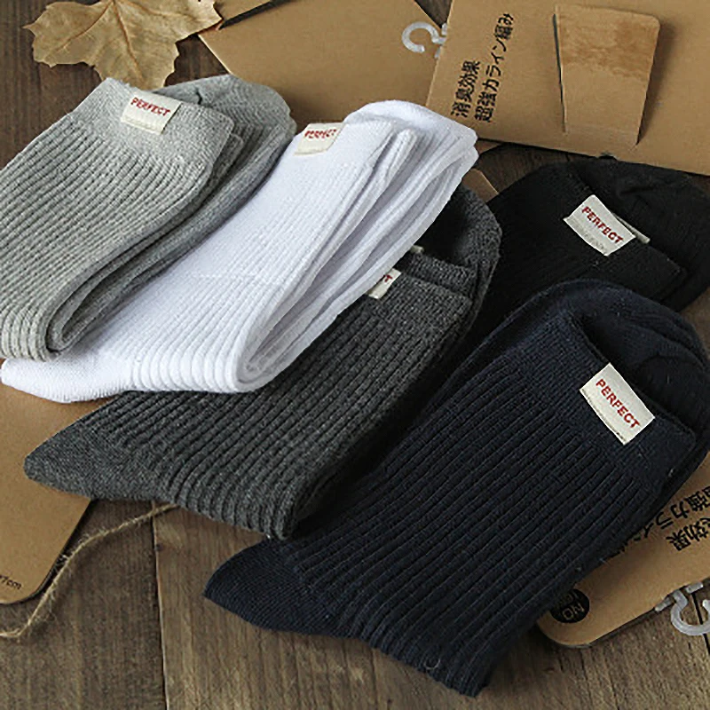Autumn And Winter Men's Business Tube Socks Pure Cotton Double Needle Shaped Socks Men's Sweat Absorbent Breathable Cotton Socks
Autumn And Winter Men's Business Tube Socks Pure Cotton Double Needle Shaped Socks Men's Sweat Absorbent Breathable Cotton Socks