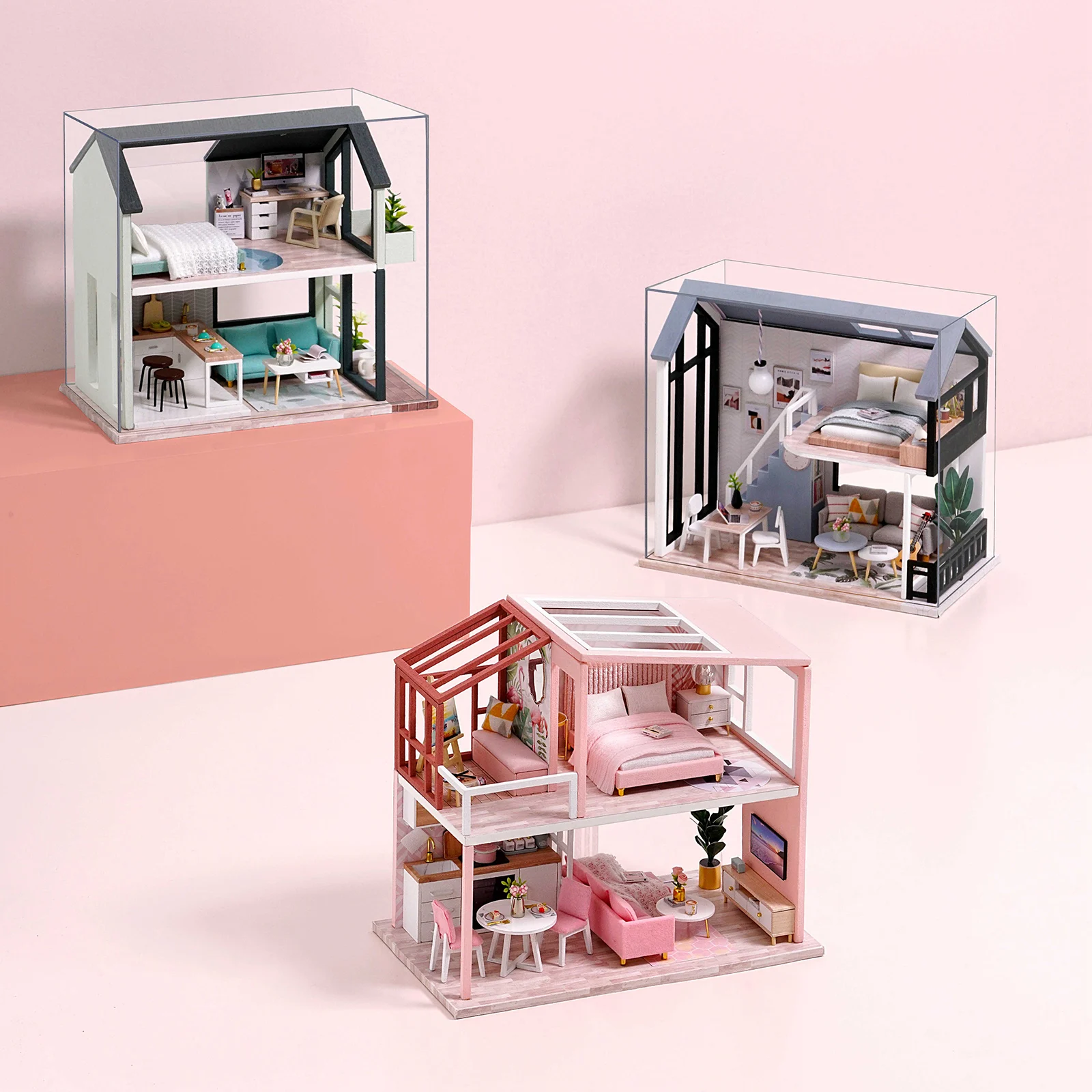 1:24 DIY Miniature Dollhouse Wooden Furniture Room Assembly Doll House Building Kit Festival Birthday Gifts
1:24 DIY Miniature Dollhouse Wooden Furniture Room Assembly Doll House Building Kit Festival Birthday Gifts