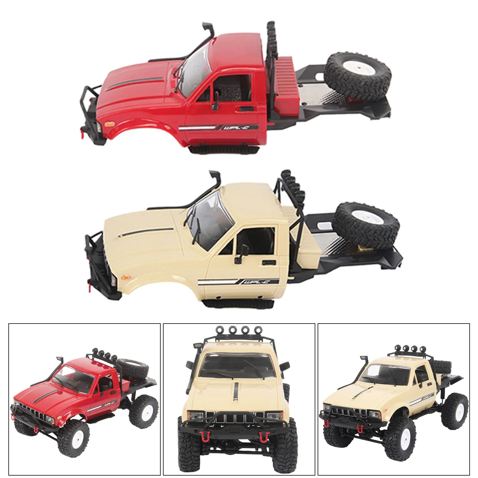 Plastic 1/16 RC Car Body Shell Kit for WPL C14/C24 RC Vehicles Spare Parts 
Plastic 1/16 RC Car Body Shell Kit for WPL C14/C24 RC Vehicles Spare Parts