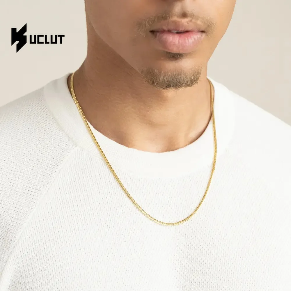 3mm Men's Chain Necklace Gold Color Cuban Link Chain Charm Male Punk Hiphop Jewelry Gift Water Proof Never Fade
3mm Men's Chain Necklace Gold Color Cuban Link Chain Charm Male Punk Hiphop Jewelry Gift Water Proof Never Fade