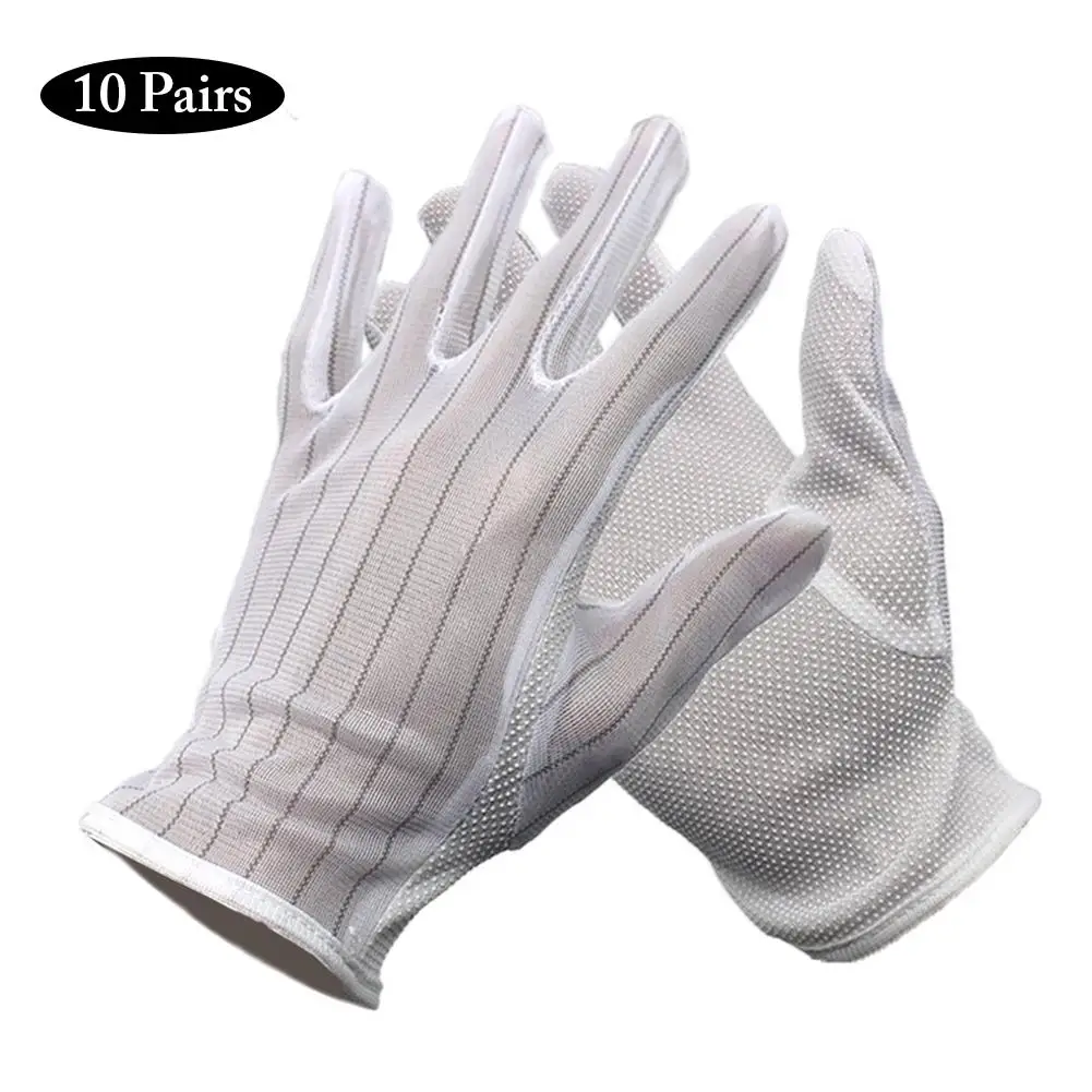 10 Pairs White Gloves Inspection Work Gloves Nylon Lightweight Nonslip Protective Working Gloves For Outdoor Cycling Anti-static
10 Pairs White Gloves Inspection Work Gloves Nylon Lightweight Nonslip Protective Working Gloves For Outdoor Cycling Anti-static