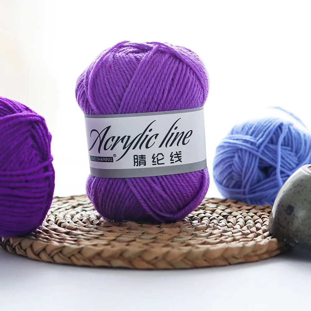 Chunky Acrylic Wool Yarn Roving Blue Green Purple Solid Color Cord Woolen Ball for Leisure Housewife Bulky Knitting Sweater
Chunky Acrylic Wool Yarn Roving Blue Green Purple Solid Color Cord Woolen Ball for Leisure Housewife Bulky Knitting Sweater