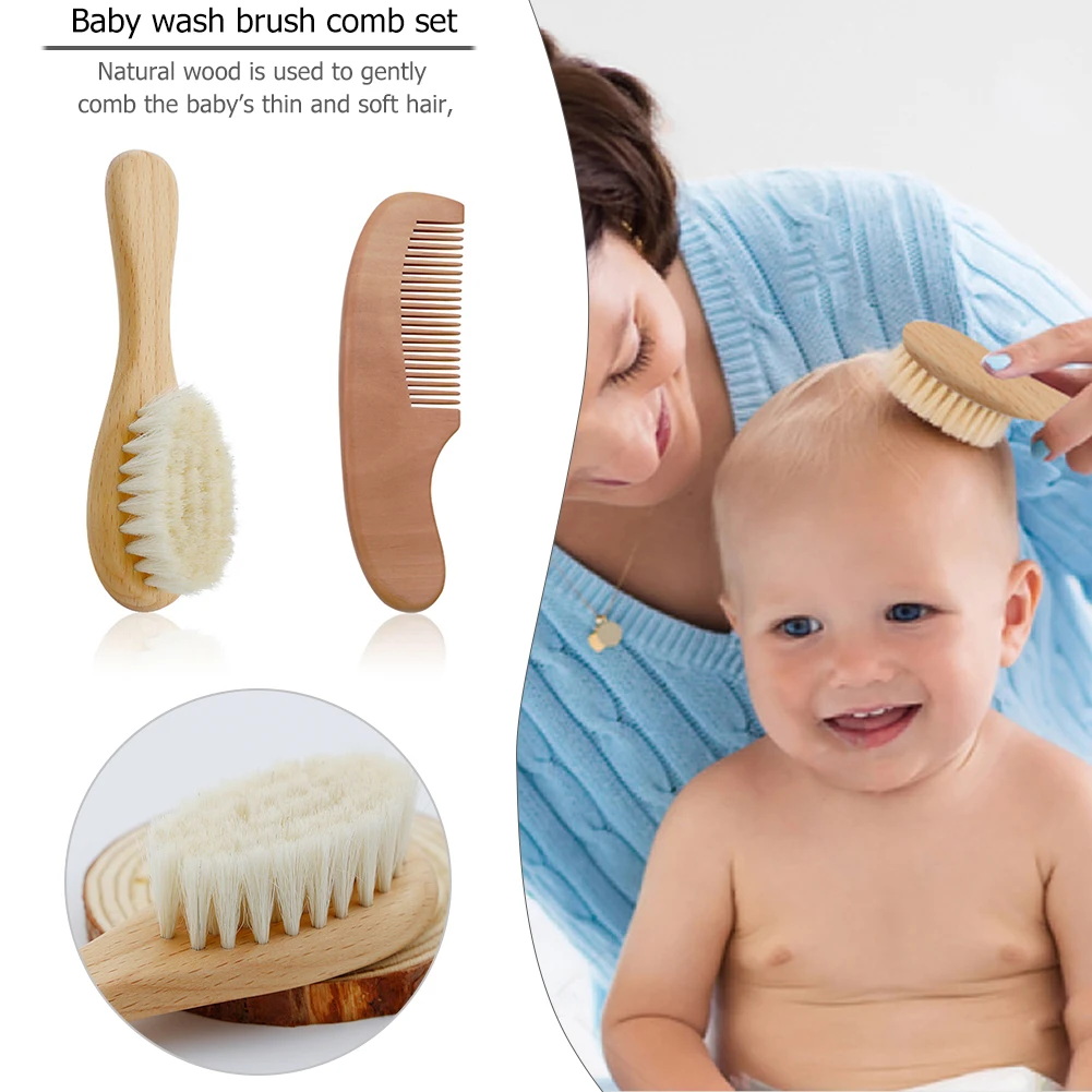 Baby Hair Brush Wooden Wool Soft Newborn Cleaning Brush Baby Daily Care Products Comfortable Children Portable Elements
Baby Hair Brush Wooden Wool Soft Newborn Cleaning Brush Baby Daily Care Products Comfortable Children Portable Elements