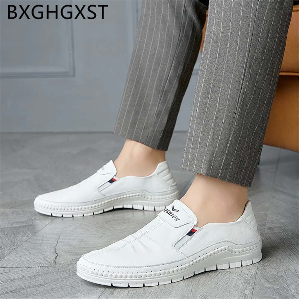 Loafers Men Shoes Leather White Shoes Men Brand Formal Dresses Genuine Leather Shoes Men Slip on Zapatos Casuales De Los Hombres
Loafers Men Shoes Leather White Shoes Men Brand Formal Dresses Genuine Leather Shoes Men Slip on Zapatos Casuales De Los Hombres