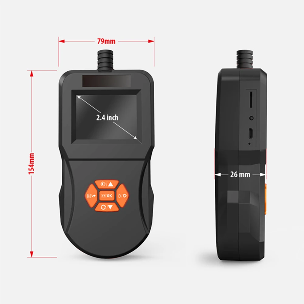 Industrial Endoscope Handheld 2.4inch Screen Borescope High Definition Waterproof Pipe Inspection Camera FKU66
Industrial Endoscope Handheld 2.4inch Screen Borescope High Definition Waterproof Pipe Inspection Camera FKU66