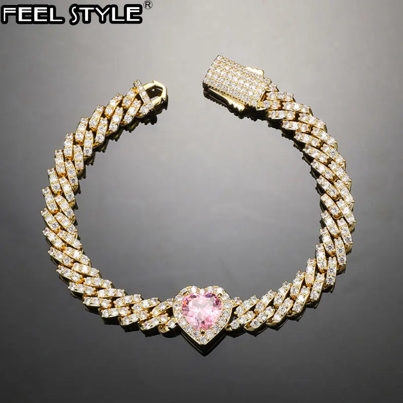 Латунные браслеты с кубической цепочкой в стиле хип-хоп, 9 мм, 1 ряд, с зубцами и розовым сердцем, браслет с фианитом, украшения для мужчин и же...
Латунные браслеты с кубической цепочкой в стиле хип-хоп, 9 мм, 1 ряд, с зубцами и розовым сердцем, браслет с фианитом, украшения для мужчин и же...