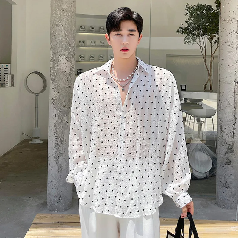 IEFB Men's Spring Shirt Lapel Niche Loose Breathable Ultra-thin Sunscreen Clothing Long Sleeve Single Breasted Tops Male 9Y7763
IEFB Men's Spring Shirt Lapel Niche Loose Breathable Ultra-thin Sunscreen Clothing Long Sleeve Single Breasted Tops Male 9Y7763